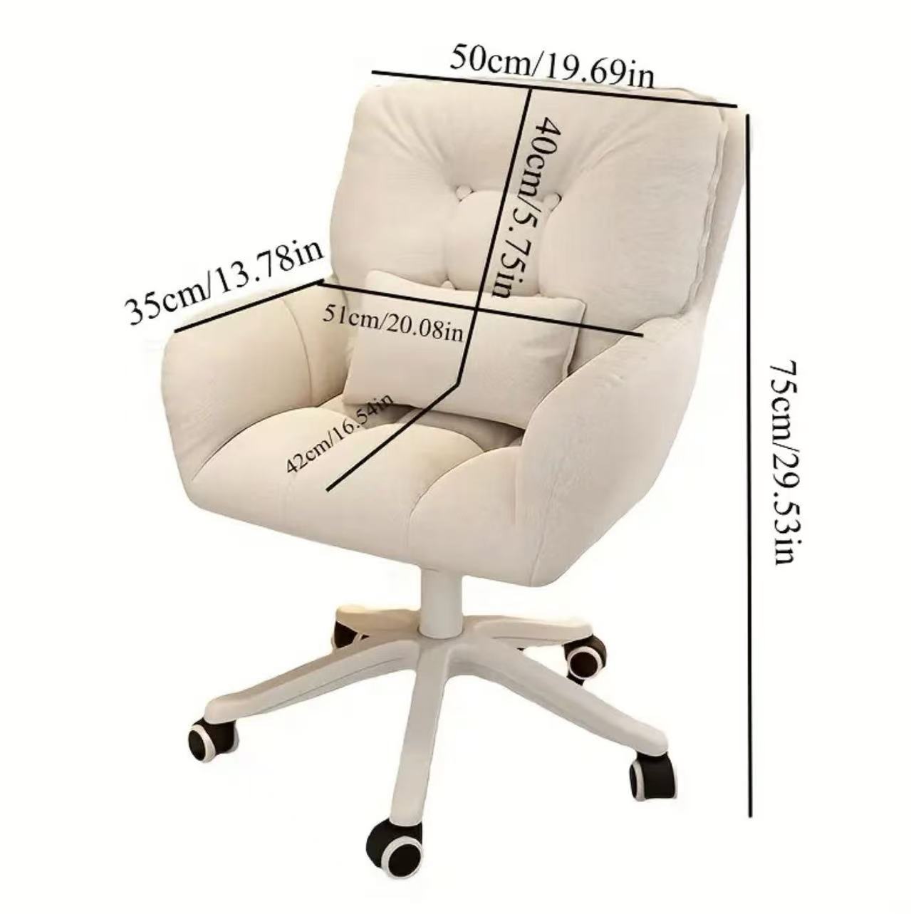 Ergonomic Swivel Office Chair – Multi-Color Options