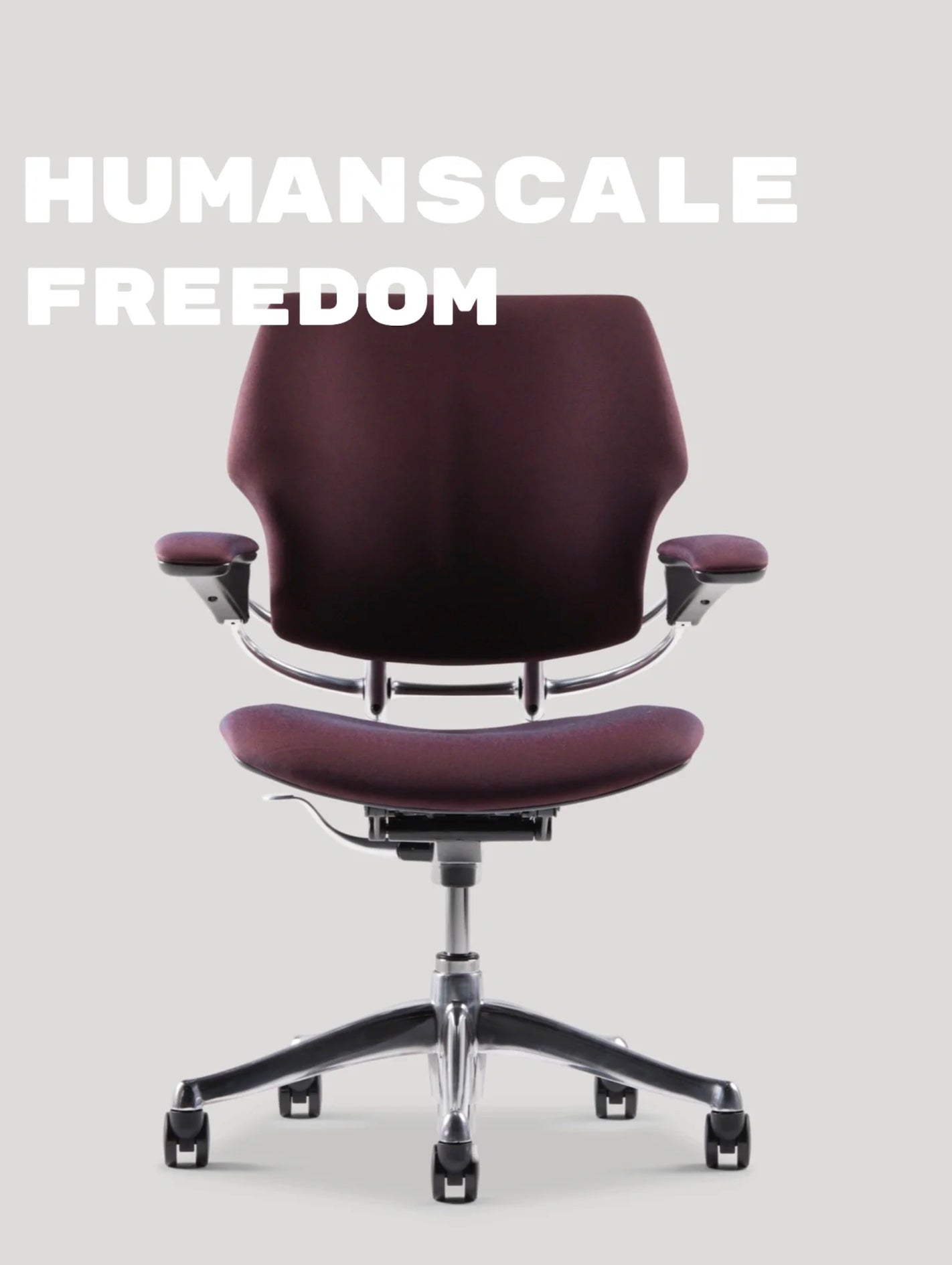Humanscale Freedom Chair – Ergonomic Reclining Task Chair with Headrest